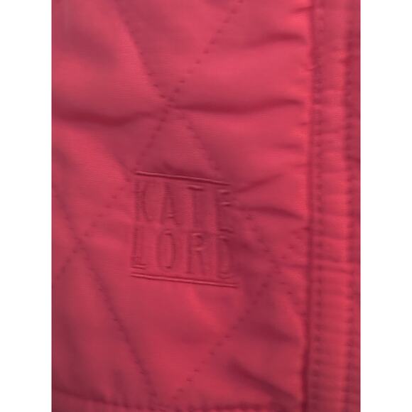 Kate Lord Whatley Quilted Vest Golf Zip & Snap Front Pockets M Adjustable Waist - Picture 5 of 9